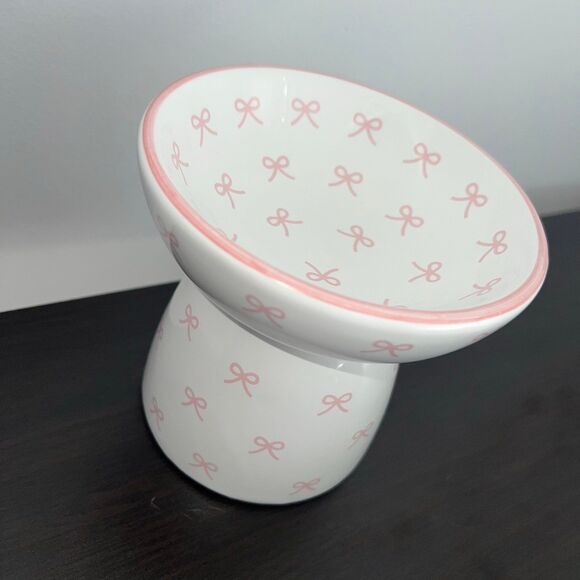 Kawaii Elevated Stoneware Ceramic Cat Bowl Set - Picture 4 of 9